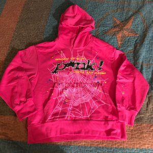 Sp5der P*NK Hoodie Pink